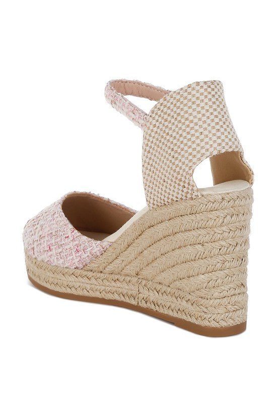 Regatta Tweed Round Toe Woven Wedges - Chaelisa's New Jammies