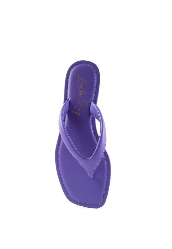 RERA SQUARE TOE THONG FLATS - Chaelisa's New Jammies