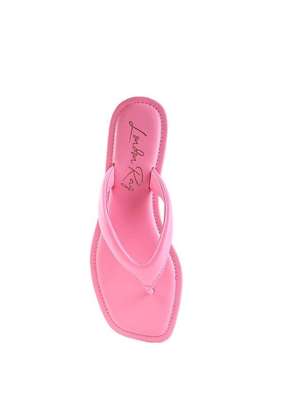 RERA SQUARE TOE THONG FLATS - Chaelisa's New Jammies