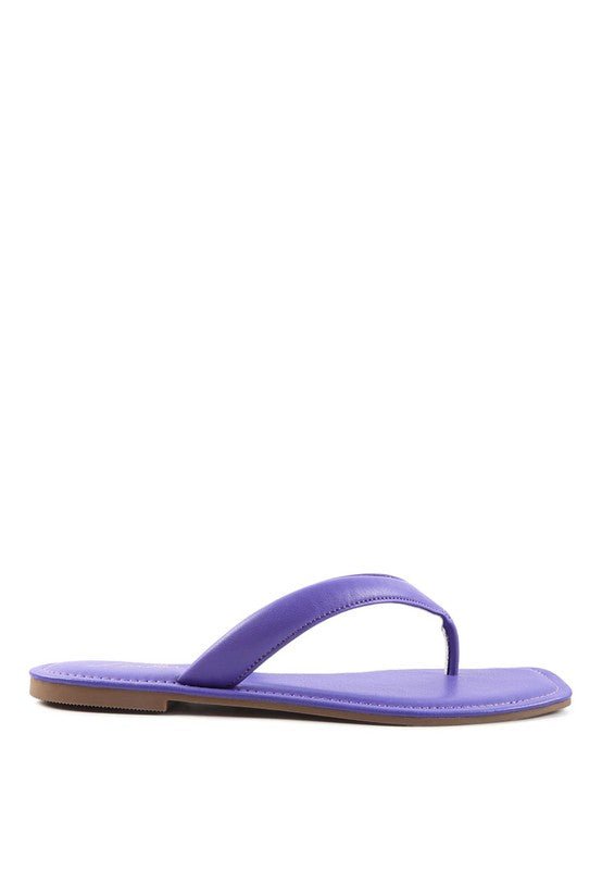 RERA SQUARE TOE THONG FLATS - Chaelisa's New Jammies