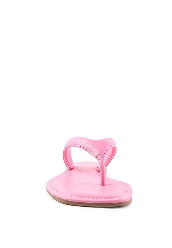 RERA SQUARE TOE THONG FLATS - Chaelisa's New Jammies
