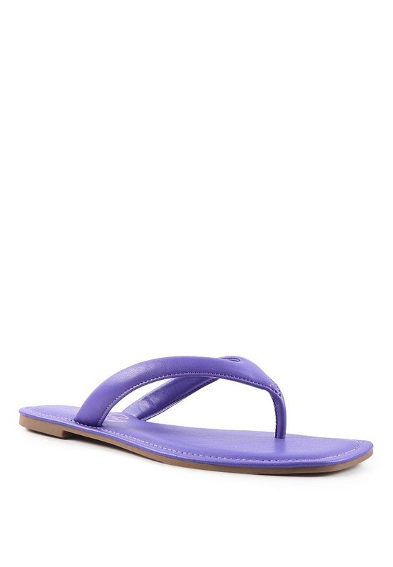 RERA SQUARE TOE THONG FLATS - Chaelisa's New Jammies