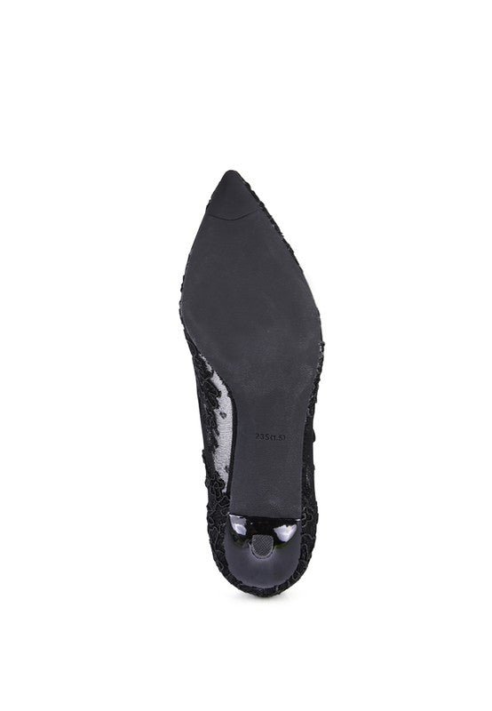 REUNION LACE STILETTO PARTY PUMPS - Chaelisa's New Jammies