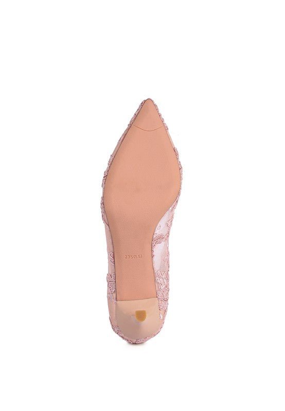 REUNION LACE STILETTO PARTY PUMPS - Chaelisa's New Jammies