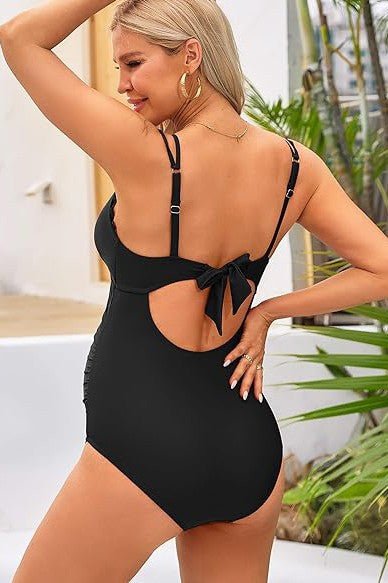Ruch Scallop V Neck One Piece Maternity Swimsuit - Chaelisa's New Jammies