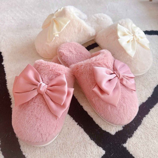 Satin Shine Fur Cozy Lounge Slippers - Chaelisa's New Jammies