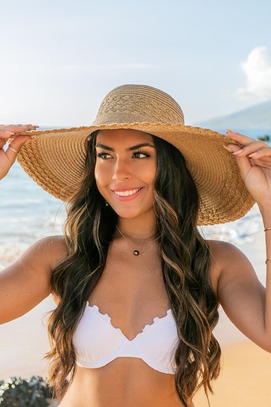 Scallop Edge Bow Accent Sunhat - Chaelisa's New Jammies