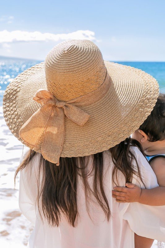 Scallop Edge Bow Accent Sunhat - Chaelisa's New Jammies