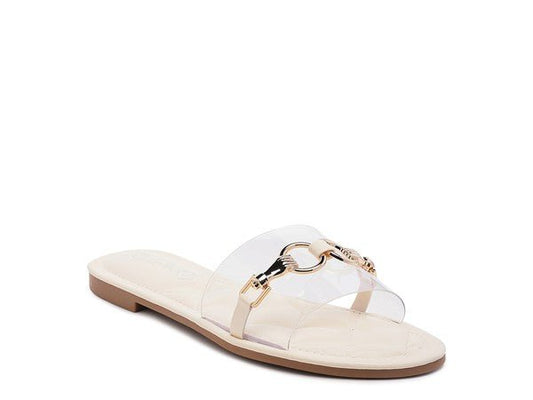 SCOTH Clear Buckled Quilted Slides - Chaelisa's New Jammies