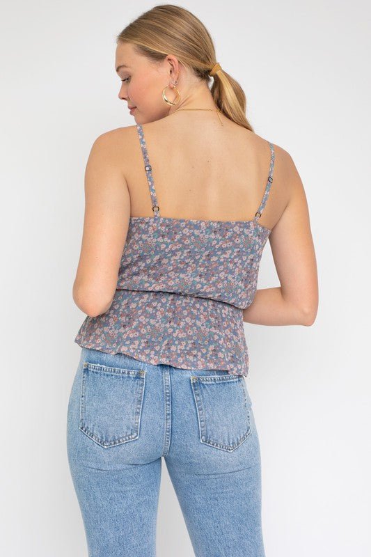 Sleeveless Elastic Waist Top With Ruffle - Chaelisa's New Jammies