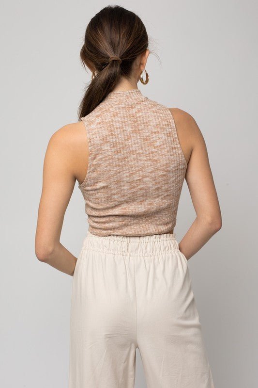 Sleeveless Mock Neck Band Top - Chaelisa's New Jammies