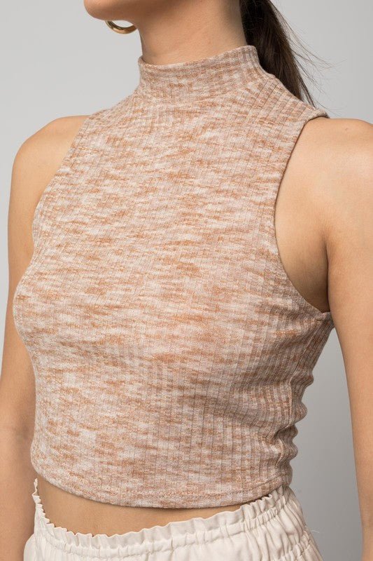 Sleeveless Mock Neck Band Top - Chaelisa's New Jammies