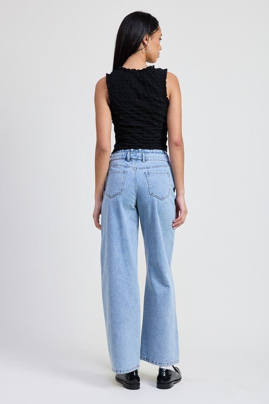 SLEEVELESS RUFFLE TOP - Chaelisa's New Jammies