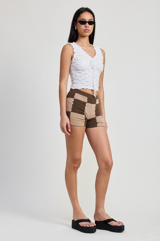 SLEEVELESS RUFFLE TOP - Chaelisa's New Jammies