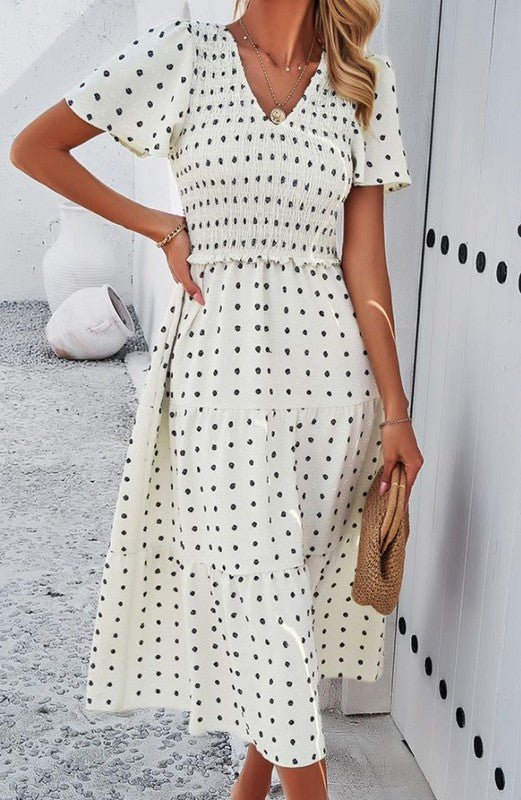 Smocked midi Dress - Chaelisa's New Jammies