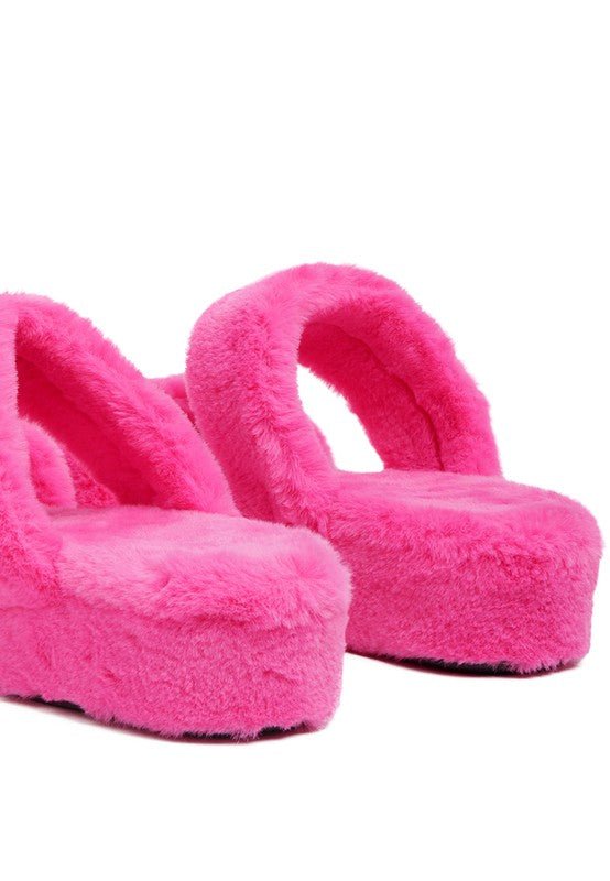SMOOTHIE FUR SLIP - ON FLATS - Chaelisa's New Jammies