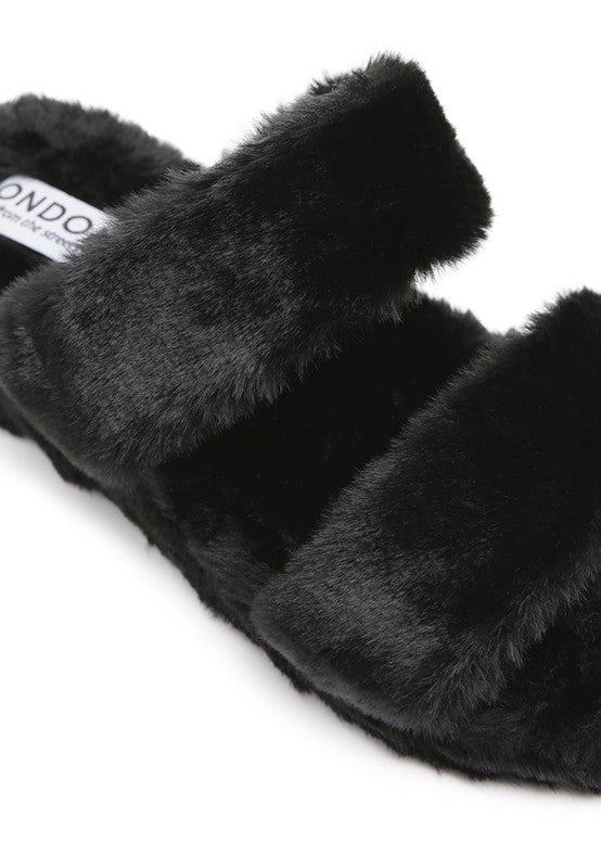 SMOOTHIE FUR SLIP - ON FLATS - Chaelisa's New Jammies