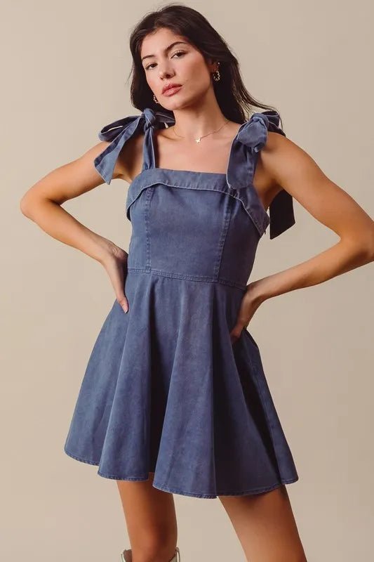 SO ME Fit and Flare Washed Gameday Dress - Chaelisa's New Jammies