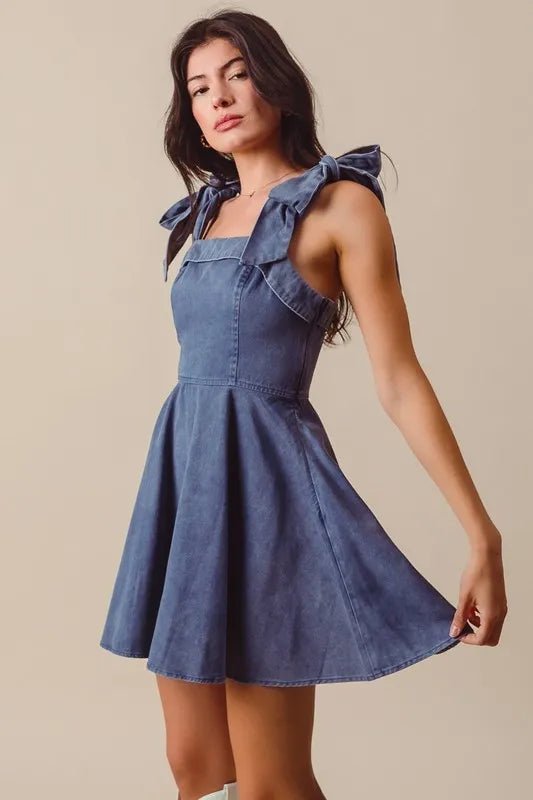 SO ME Fit and Flare Washed Gameday Dress - Chaelisa's New Jammies