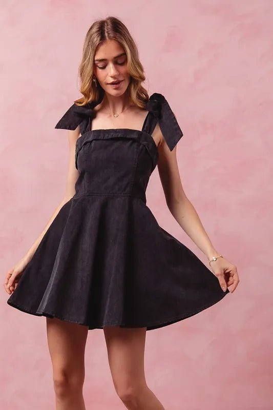 SO ME Fit and Flare Washed Gameday Dress - Chaelisa's New Jammies