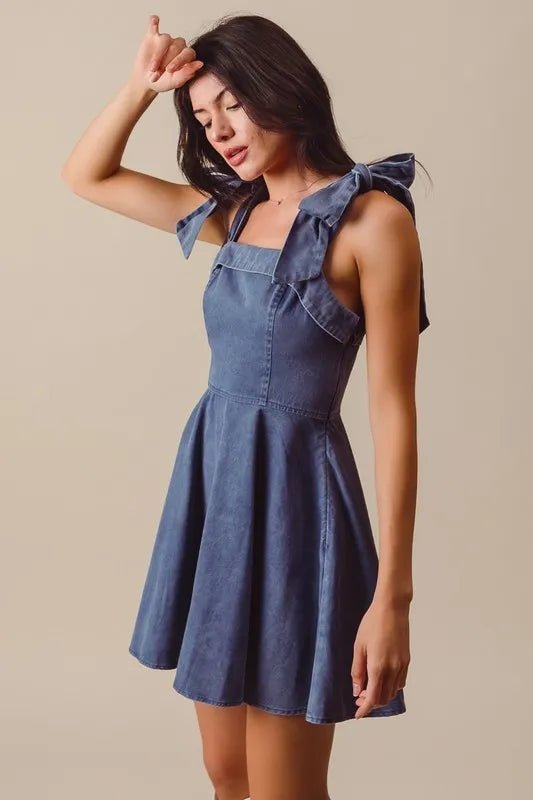 SO ME Fit and Flare Washed Gameday Dress - Chaelisa's New Jammies