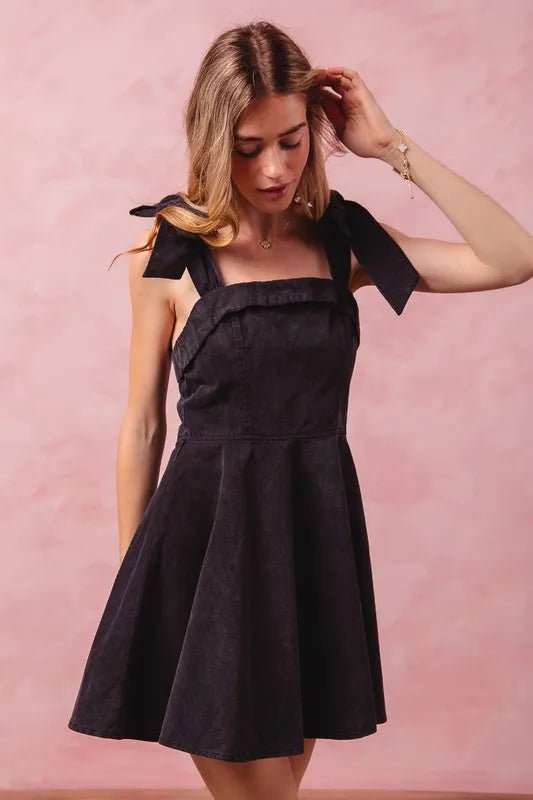 SO ME Fit and Flare Washed Gameday Dress - Chaelisa's New Jammies