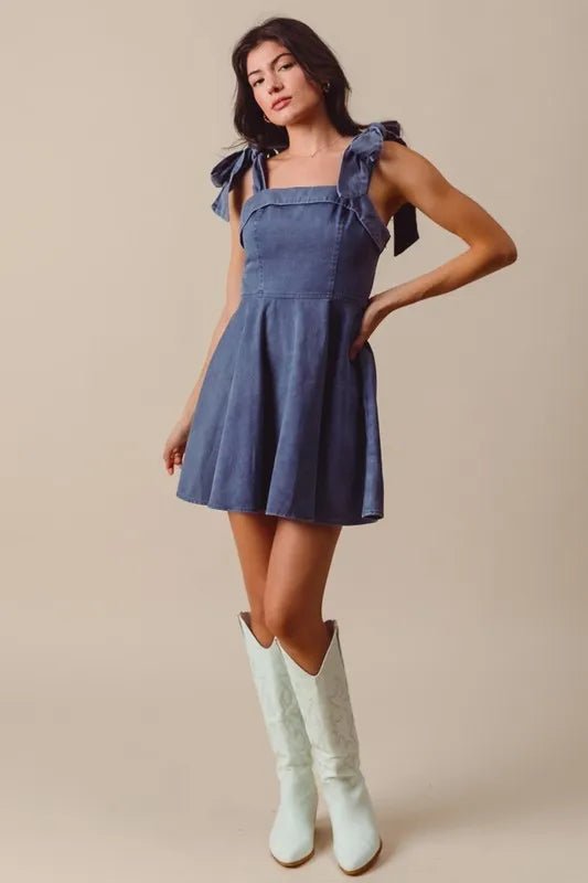 SO ME Fit and Flare Washed Gameday Dress - Chaelisa's New Jammies