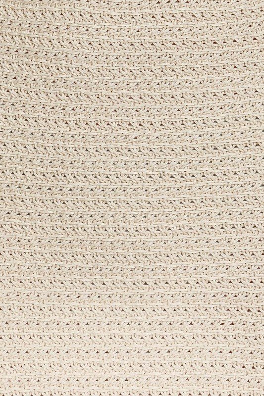 Square Neck Sleeveless Crochet Midi Dress - Chaelisa's New Jammies