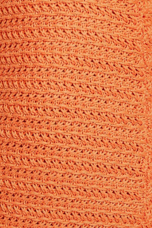 Square Neck Sleeveless Crochet Midi Dress - Chaelisa's New Jammies