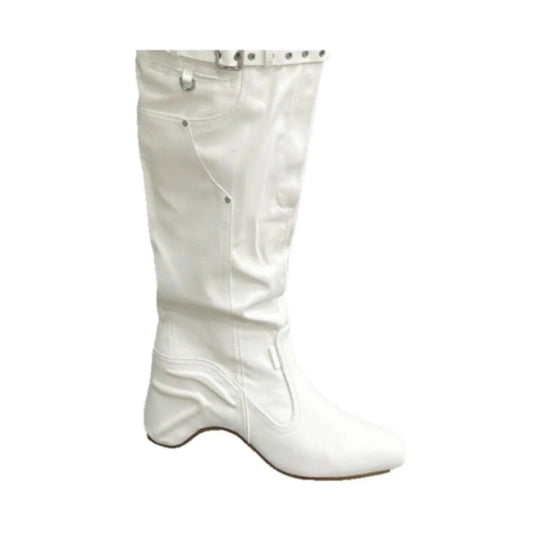 Square Toe Block Heels Boots - Chaelisa's New Jammies