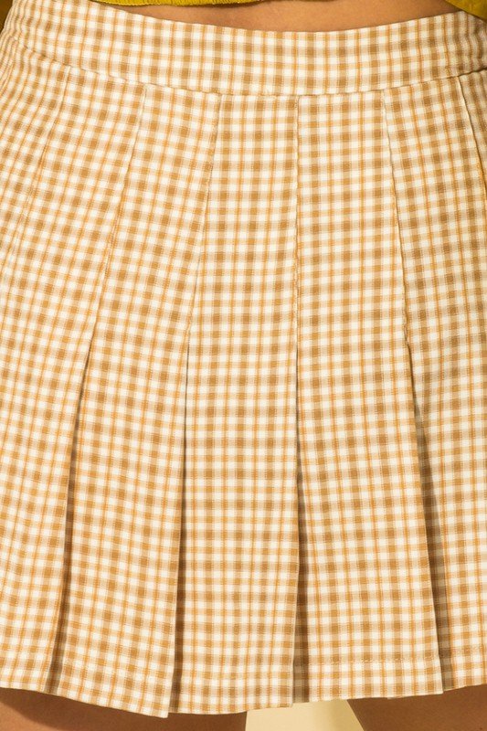 Tease Me Plaid Pleated Skater Mini Skirt - Chaelisa's New Jammies