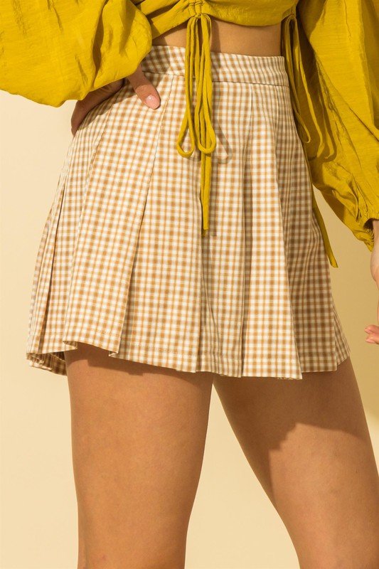 Tease Me Plaid Pleated Skater Mini Skirt - Chaelisa's New Jammies