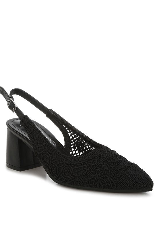 Tolina Woven Design Slingback Sandals - Chaelisa's New Jammies