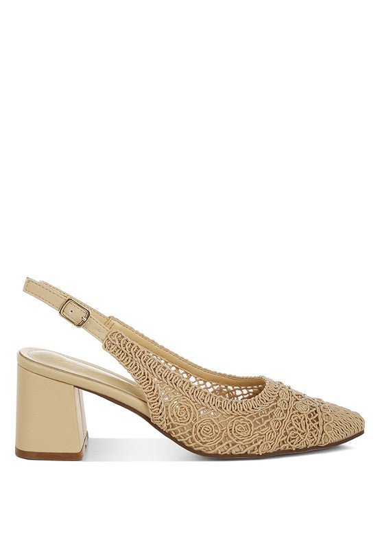 Tolina Woven Design Slingback Sandals - Chaelisa's New Jammies