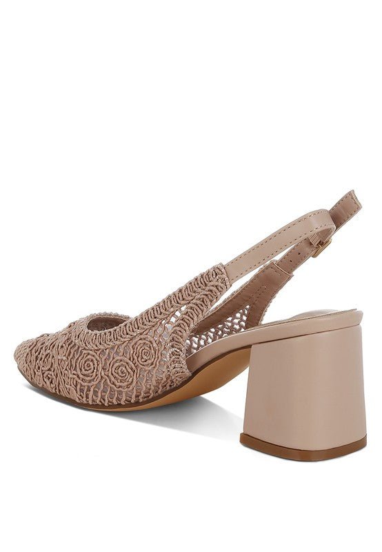 Tolina Woven Design Slingback Sandals - Chaelisa's New Jammies
