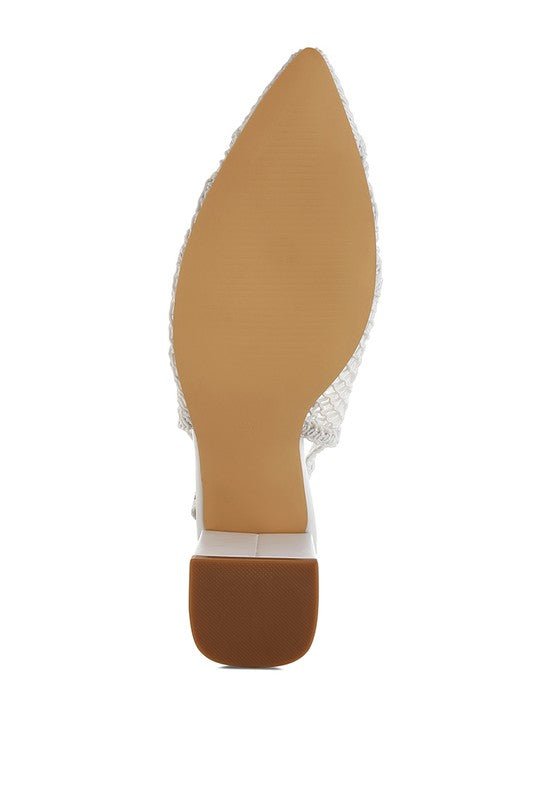 Tolina Woven Design Slingback Sandals - Chaelisa's New Jammies