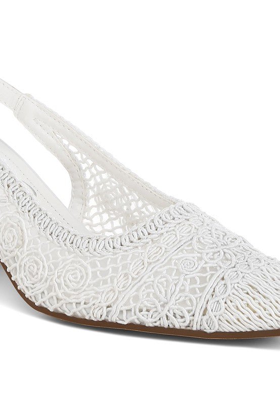 Tolina Woven Design Slingback Sandals - Chaelisa's New Jammies