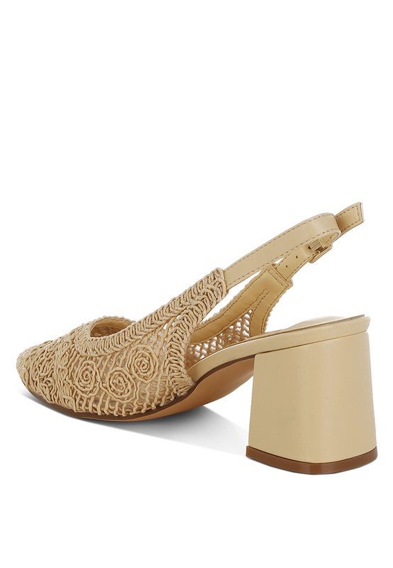 Tolina Woven Design Slingback Sandals - Chaelisa's New Jammies