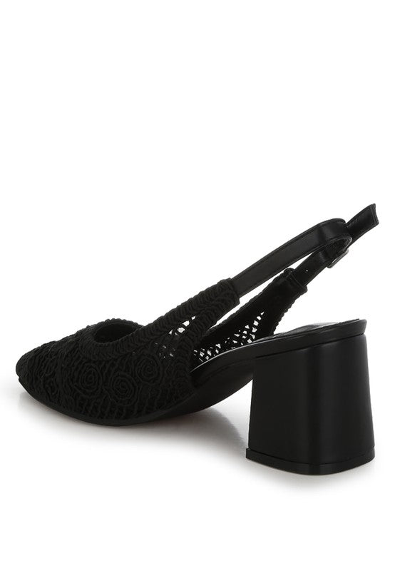 Tolina Woven Design Slingback Sandals - Chaelisa's New Jammies