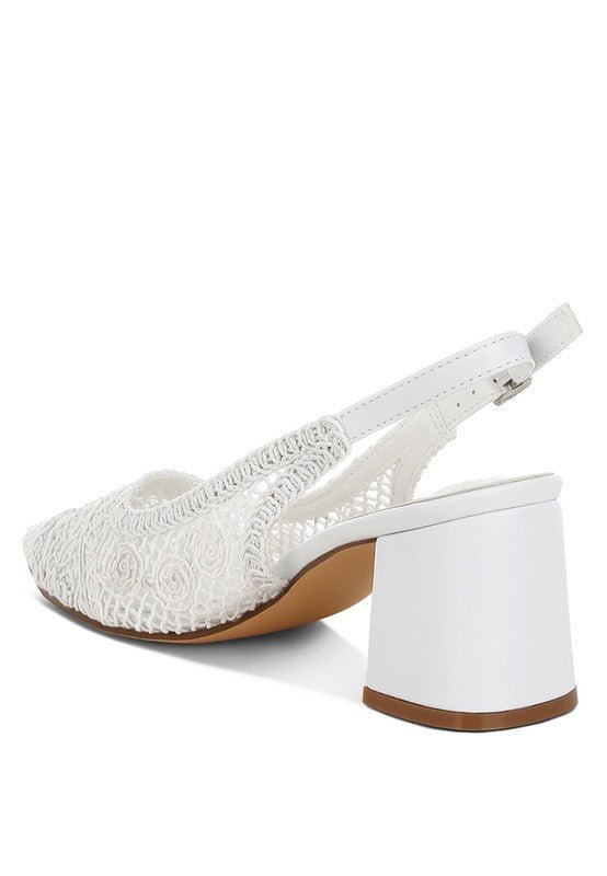 Tolina Woven Design Slingback Sandals - Chaelisa's New Jammies