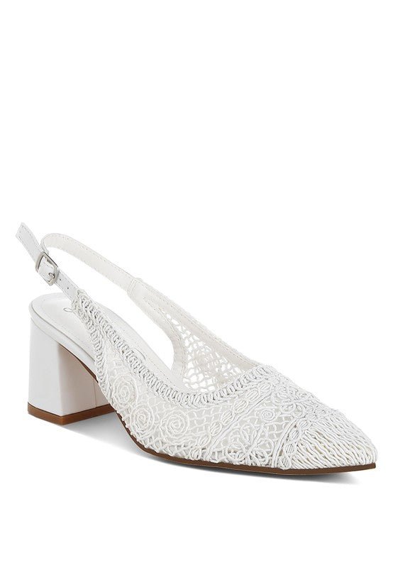 Tolina Woven Design Slingback Sandals - Chaelisa's New Jammies