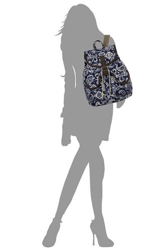 Tribal Printed Canvas Backpack - Chaelisa's New Jammies