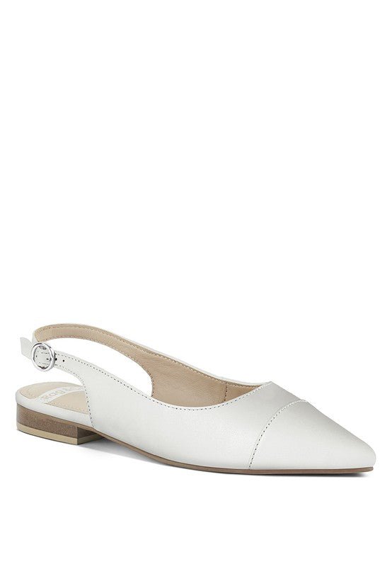 Uwaha Genuine Leather & Real Suede Slingback Flats - Chaelisa's New Jammies