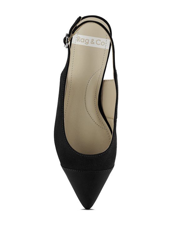 Uwaha Genuine Leather & Real Suede Slingback Flats - Chaelisa's New Jammies