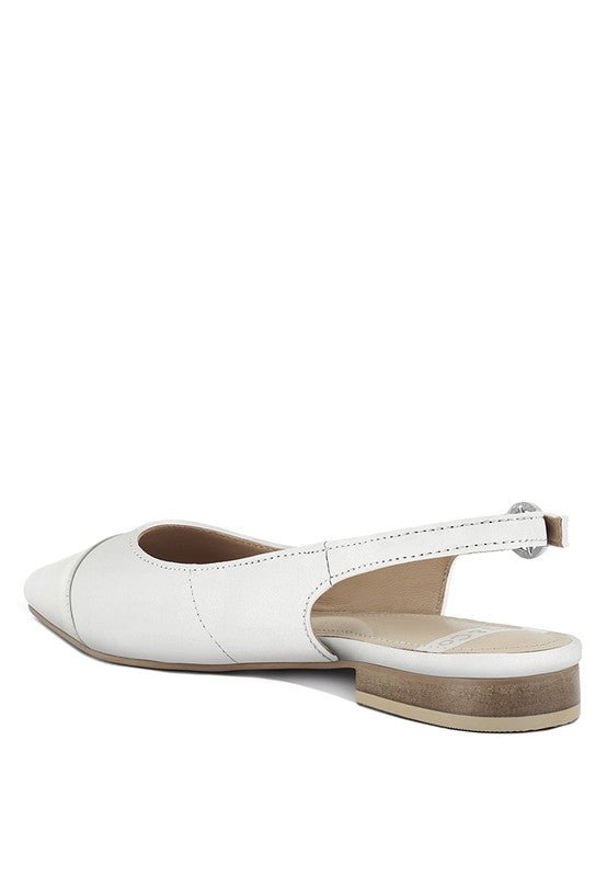Uwaha Genuine Leather & Real Suede Slingback Flats - Chaelisa's New Jammies