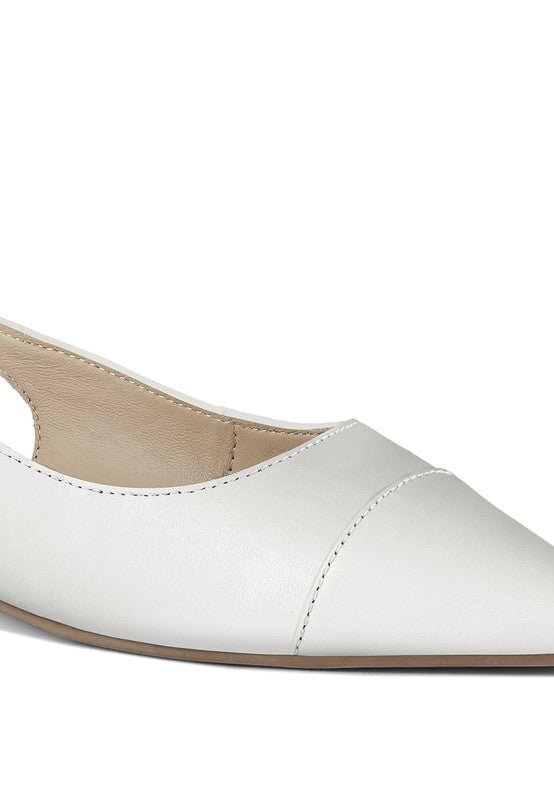 Uwaha Genuine Leather & Real Suede Slingback Flats - Chaelisa's New Jammies