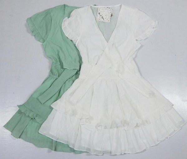 V Neck Tiered Mini Romper - Chaelisa's New Jammies