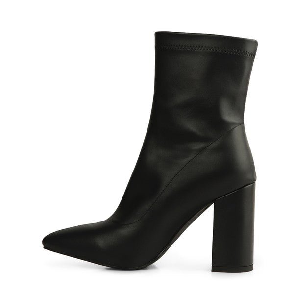VALERIA POINTED TOE HIGH ANKLE BOOTS - Chaelisa's New Jammies