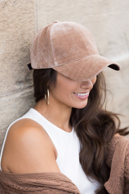 Velour Ball Cap - Chaelisa's New Jammies