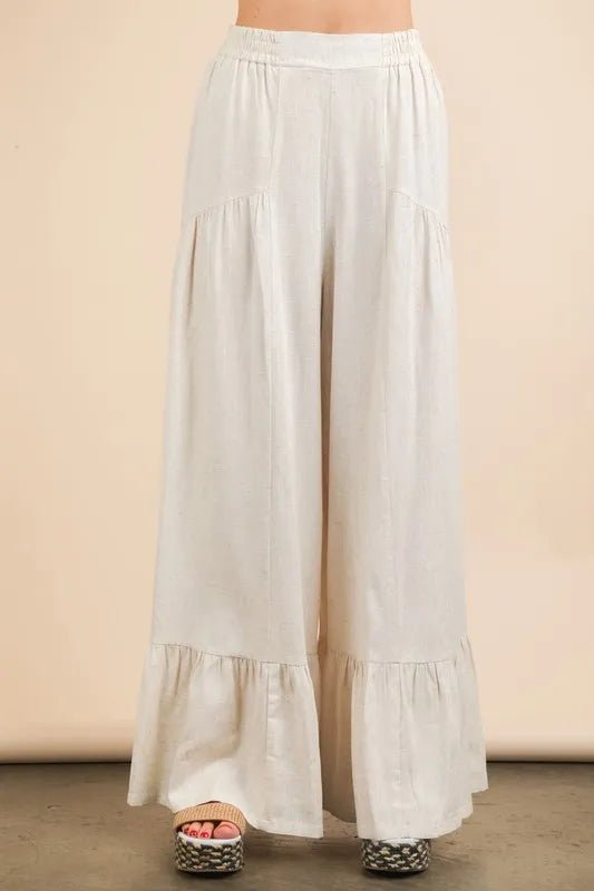 VERY J Palazzo Elastic Waist Comfy Pants - Chaelisa's New Jammies